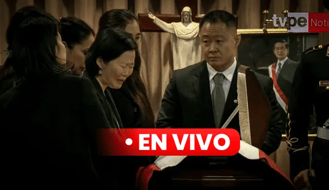 Alberto Fujimori está siendo velado en el Ministerio de Cultura. Foto: composición LR/TV Perú