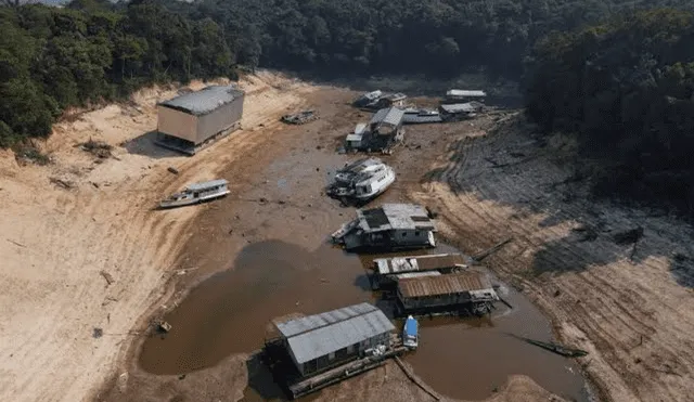 El río Amazonas estaría al punto de llegar a su punto más crítico de sequías. Foto: Difusión