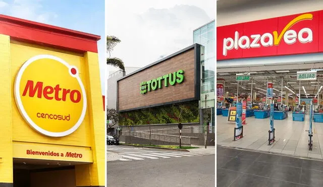 Este supermercado 24 horas está ubicado en la zona de Lima Centro. Foto: composición LR/Metro/Tottus/Plaza del Sol