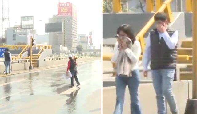 En el velatorio de Alberto Fujimori, un aniego de desagüe afecta el ingreso al Ministerio de Cultura, donde ciudadanos y simpatizantes deben sortear charcos de agua servida. Foto: composición LR/Canal N