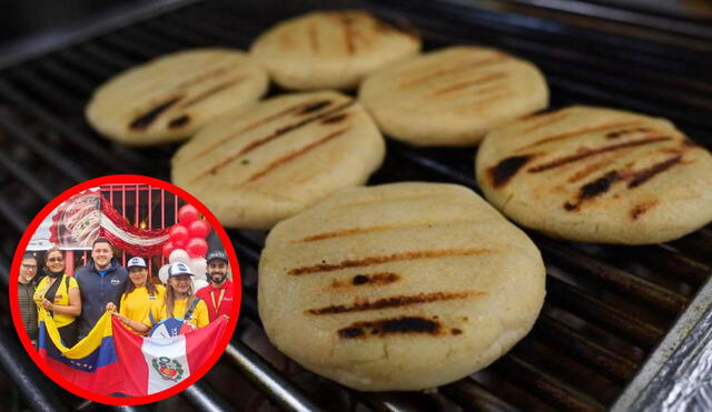 El también llamado "arepazo" se está convirtiendo en una celebración característica en Perú en el mes de septiembre. Foto: composiciónLR/AFP/María José Vargas