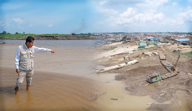 El río Amazonas está llegando a niveles de sequía nunca antes vistos. Foto: Yazmín Araujo-composición LR.