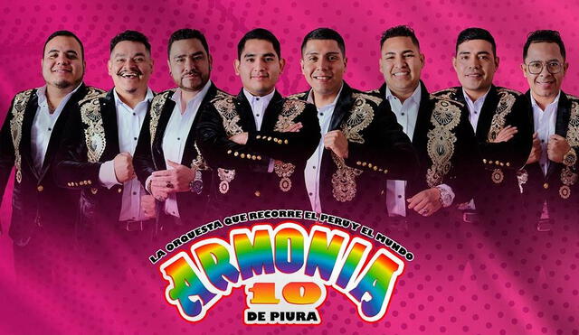 Armonía 10, agrupación creada en 1972, es una de las orquestas de cumbia más emblemáticas del país. Foto: Instagram Armonía 10