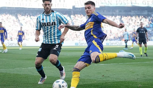 Racing estuvo cerca de anotar el 2-1 ante Boca Juniors. Foto: X/Boca Juniors.