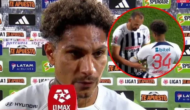 Paolo Guerrero habló sobre el gesto que tuvo Hernán Barcos con él. Foto: captura/L1 Max