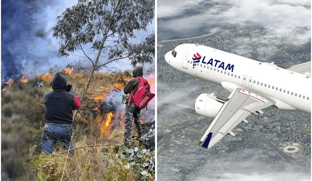 Avión de Latam no puede aterrizar en Áncash y regresa a Lima. Foto: composición LR