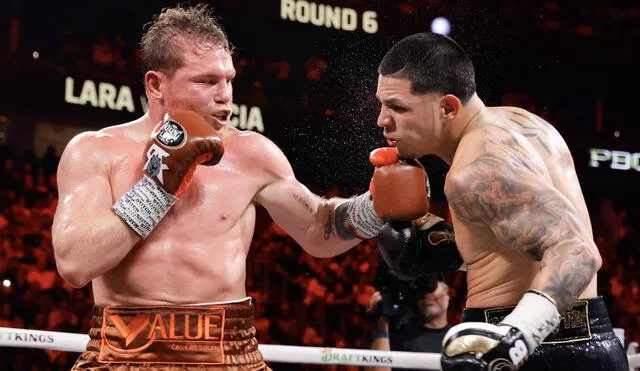 'Canelo' Álvarez enfrentó a Edar Berlanga por la unificación de sus títulos mundiales. Foto: AFP