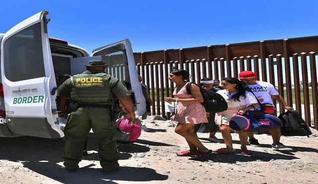 La migración a EEUU es levantada por Trump como el gran tema de su campaña. Si gana, no la va a permitir, dice. Foto: AFP