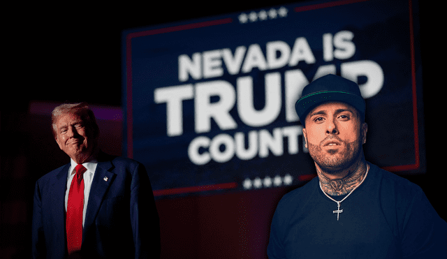 Nicky Jam se presentó en la conferencia republicana de Donald Trump para manifestar su apoyo al magnate. Foto: composición LR/AFP/Newsweek