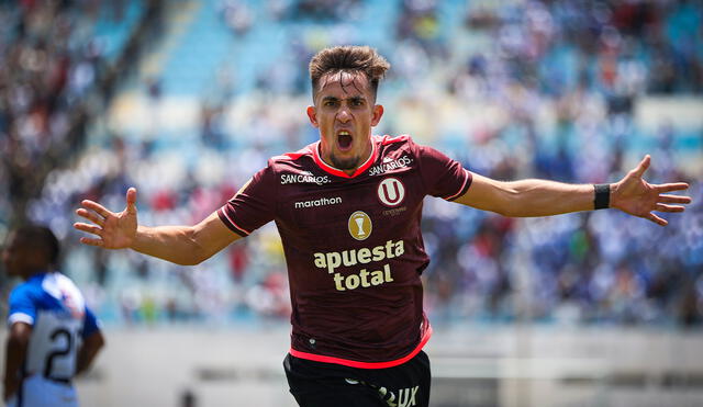 Martín Pérez Guedes anotó el primero en el Universitario vs Alianza Atlético. Foto: X/L1 Max