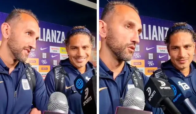 Paolo Guerrero y Hernán Barcos demostraron tener una buena relación en Alianza Lima. Foto: composición LR/captura de TikTok