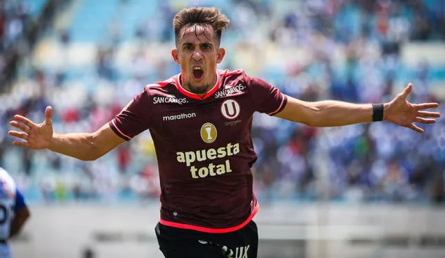 Martín Pérez Guedes lleva ocho anotaciones en la Liga 1 2024. Foto: Universitario de Deportes