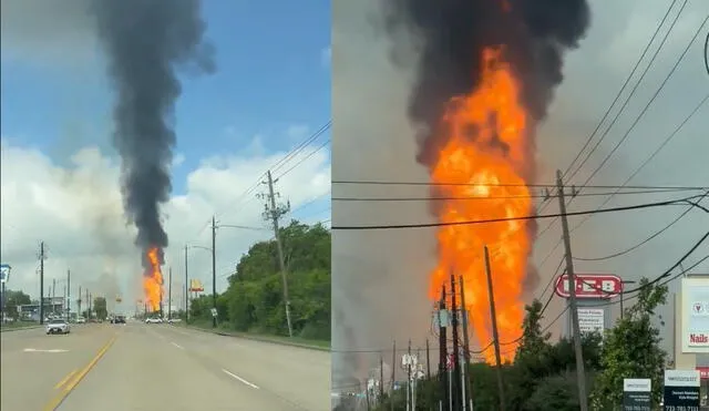 El incendio se propagó a los pastos y quemó postes de electricidad, obligando a evacuar a los residentes del lugar.Foto: captura de X