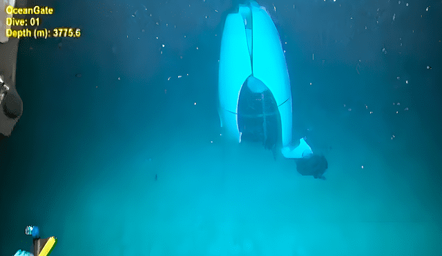 El sumergible Titán, operado por la empresa OceanGate, sufrió una implosión catastrófica en junio de 2023, donde murieron 5 personas. Foto: CNN/Servicios de Investigación Pelágica/Guardacostas de EE. UU.