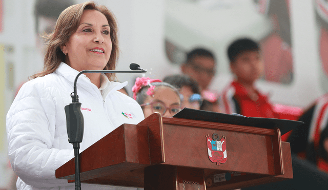 Dina Boluarte estuvo en Los Olivos. Foto: Presidencia