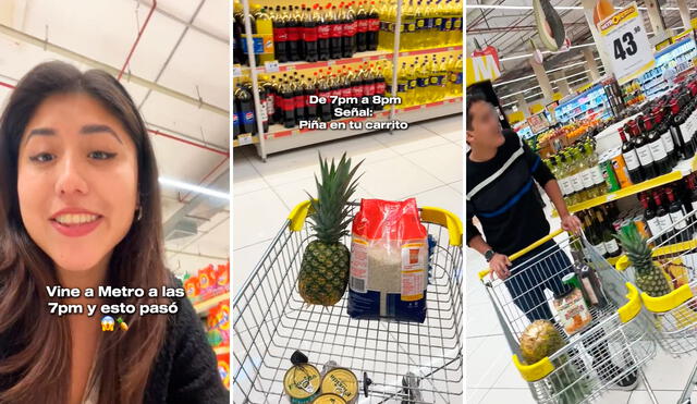 La joven se mostró impresionada al chocar su coche con una persona que no esperaba. Foto: composición LR/TikTok/@perusabebien