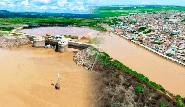 Río Chira ha registrado su caudal más bajo en los últimos 90 años. Foto: composición LR