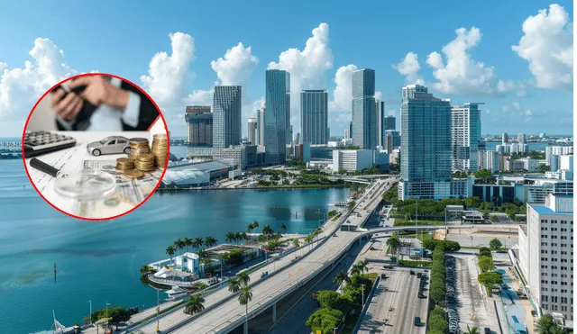 Crédito hipotecario en Miami, la ciudad más importante de Florida. Foto: composición LR/Freepik/Andina