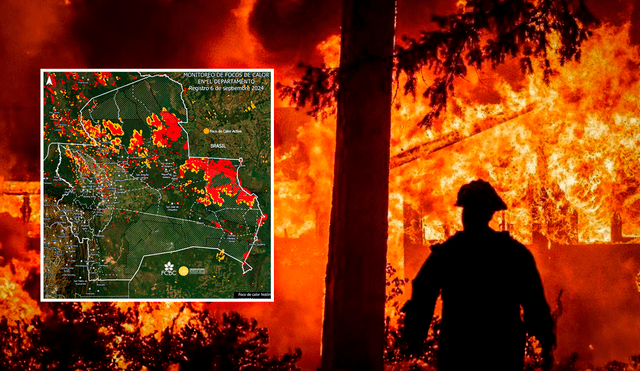 Bolivia sufre devastadores incendios forestales desde hace casi tres meses. Foto: Composición LR/Gerson Cardoso/AFP