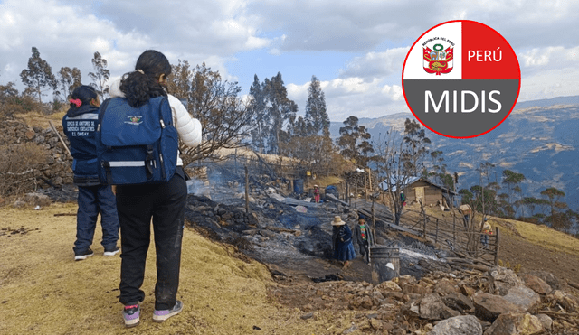 En La Libertad, 42 incendios forestales han destruido 2,990 hectáreas de cobertura vegetal. Foto: composición LR/Andina/Midis