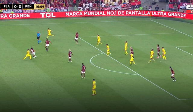 Flamengo enfrentó a Peñarol en el Maracaná por la Copa Libertadores. Foto: captura/ESPN