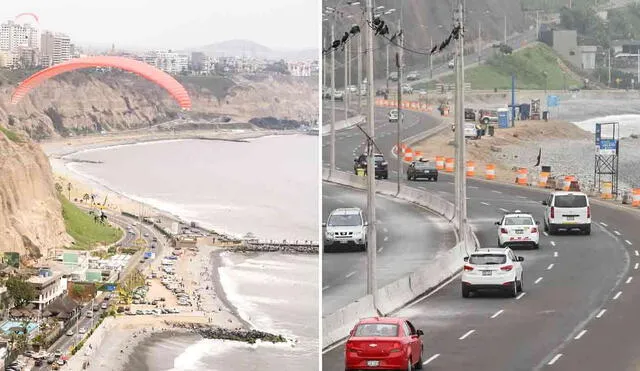 La creación de un cuarto carril en la Costa Verde tendrá un costo de más de 1.8 millones de soles. Foto: composición LR/difusión