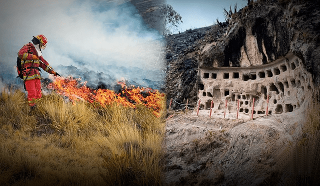 Zonas arqueológicas a lo largo del país han sido afectadas por incendios sin controlar. Foto: Composición LR