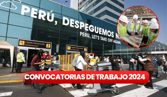 Aeropuerto Internacional Jorge Chávez y equipo de trabajo. Foto: composición LR/Andina