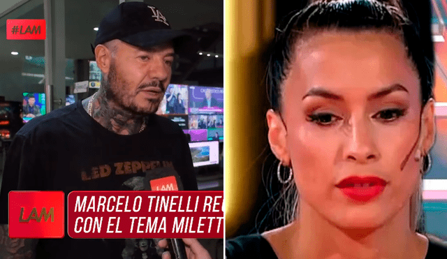 Marcelo Tinelli reconoce que cometió un error al hablar de la trayectoria de Milett Figueroa. Fotos: captura/América TV Argentina