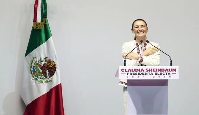 Claudia Sheinbaum, presidenta electa de México por los próximos seis años, respalda la reforma de su predecesor en el cargo y mentor político. Foto: AFP