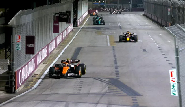 Lando Norris tuvo la pole position en este GP de Singapur 2024. Foto: Fórmula 1