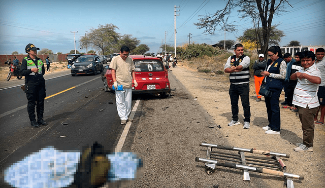 Accidente de tránsito en Piura. Foto: composición LR/PNP