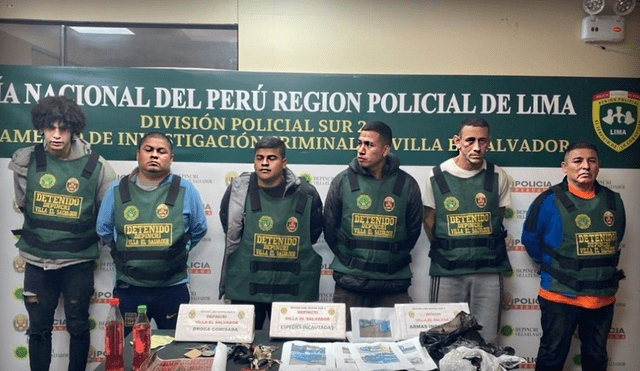 Banda de extorsionadores capturada por la PNP. Foto: composición LR/difusión.