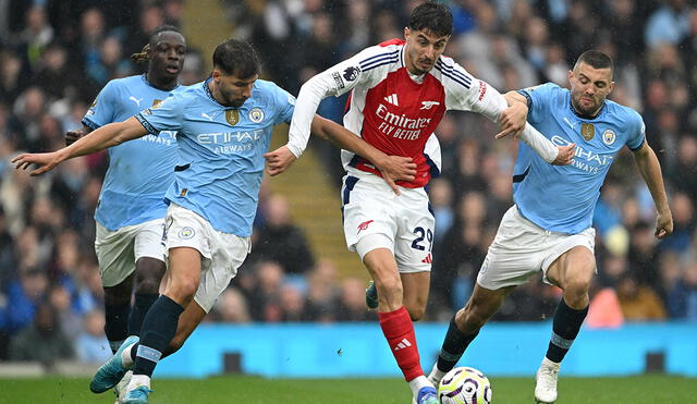 Pese al empate, Manchester City sigue líder de la tabla de posiciones en la Premier League. Foto: Arsenal