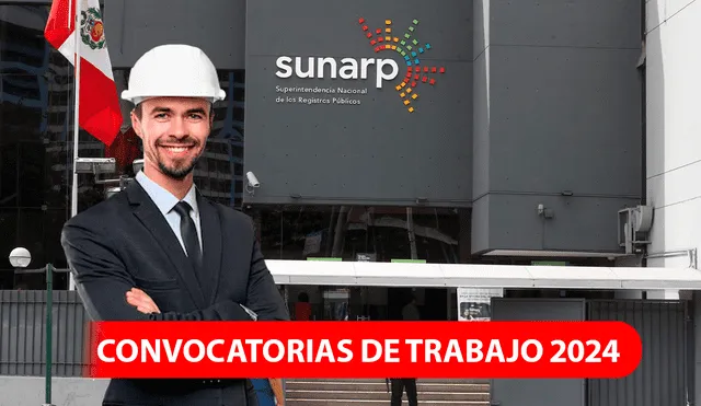 Sunarp lanza convocatoria de trabajo. Foto: composición LR/Andina/Freepik.