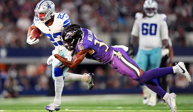 Los Dallas Cowboys y los Baltimore Ravens se enfrentaron en el AT&T Stadium. Foto: AFP