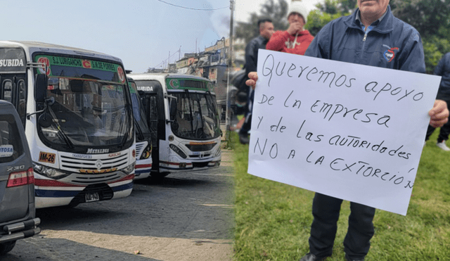 Empresas de transporte piden mayor seguridad ante constantes extorsiones. Foto: Composición de Lin Chomba/Rosario Rojas LR