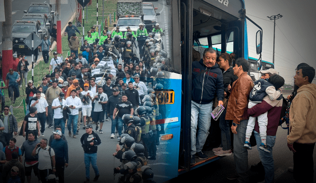 En total, son 12 líneas de transporte público que sufren extorsiones. Foto: Composición LR