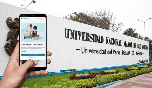 La tienda virtual de la UNMSM permite pagar desde matrículas hasta trámites administrativos. Foto: Composición