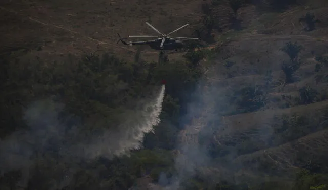 Fuego. En Amazonas hay todavía incendios activos.