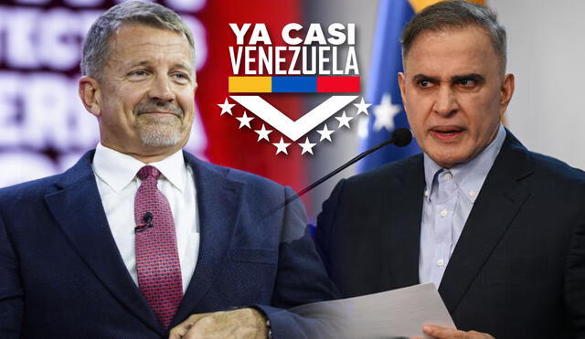 El fiscal William Saab también anunció que solicitaron a la Interpol la "alerta roja" contra Javier Milei por "robo agravado". Foto: composición LR/AFP/EFE/Ya Casi Venezuela