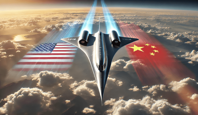 China habría logrado un avance importante en la carrera aeroespacial al crear un avión hipersónico que podría superar la ingeniería de Estados Unidos. Foto: IA