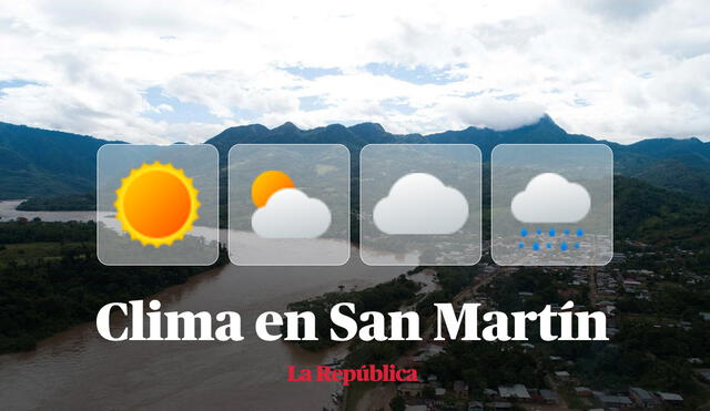 Clima en San Martín, vía Senamhi HOY, 18 de octubre