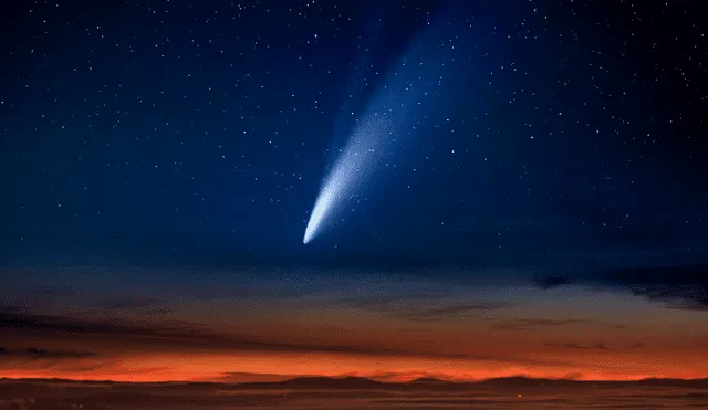 El cometa C/2023 A3 (Tsuchinshan-ATLAS) se verá en Estados Unidos desde el 27 de septiembre. Foto: FayerWaver