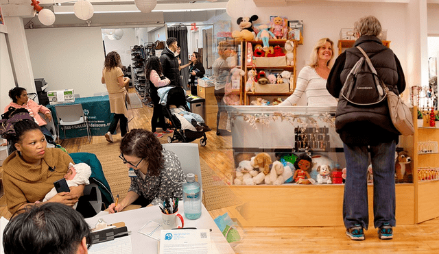 La Pequeña Tienda de la Bondad vende artículos nuevos o ligeramente usados sin costo alguno en Nueva York. Foto: composición LR