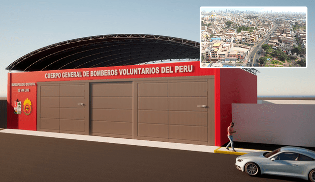 La nueva estación de bomberos se construye como una estrategia de mejor capacidad de respuesta. Foto: composición LR/difusión.