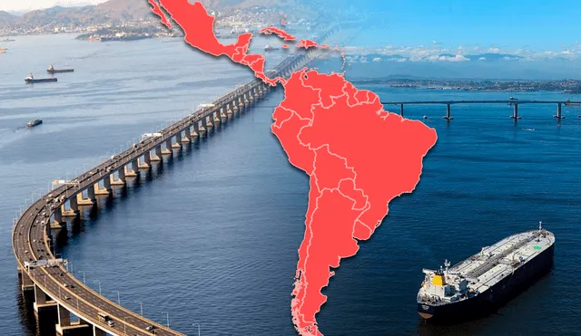 Este puente de América Latina conecta 2 ciudades. Foto: composición LR/Construcción Latam