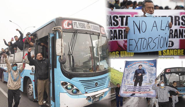 Transportistas acatan un paro luego de varios días de marchas y protestas. Foto: composición LR/Claudia Beltrán/Ozono Televisión