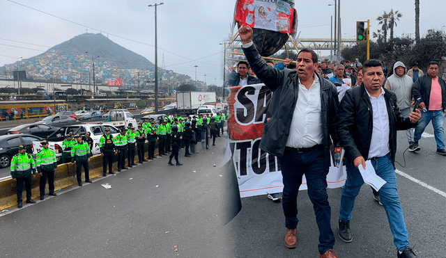 Los gremios de transportistas salieron a protestar este 26 de setiembre para asegurar sus vidas. Foto: composición LR