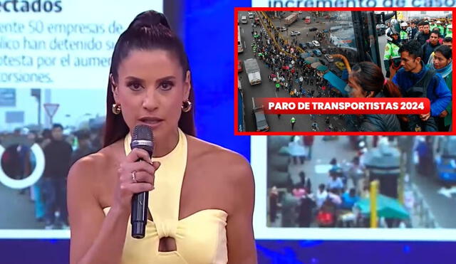 María Pia se pronuncia ante el paro de transportista